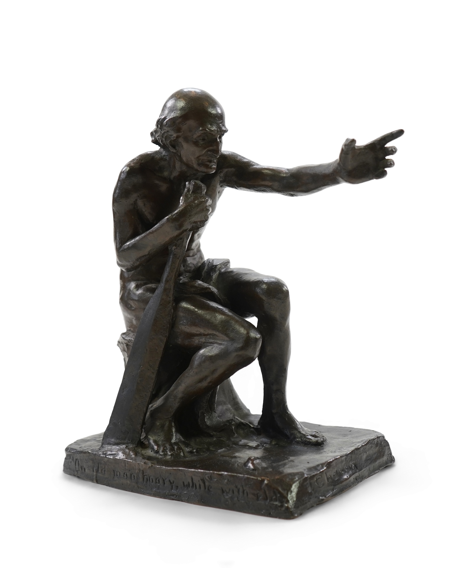 Alexander Proudfoot (1878-1957), ‘Charon’, a patinated bronze